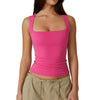 Icone™ TankTop 1+1 GRATIS: Dames Tanktop Met Vierkante Hals En Zonder Mouwen