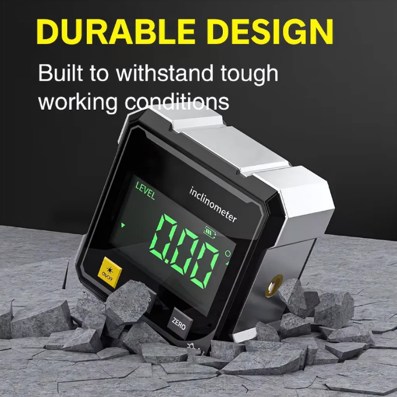 Globetrek° DigitalInclinometer: Digitaal Magnetisch Zijden Laser-Hellingsmeter