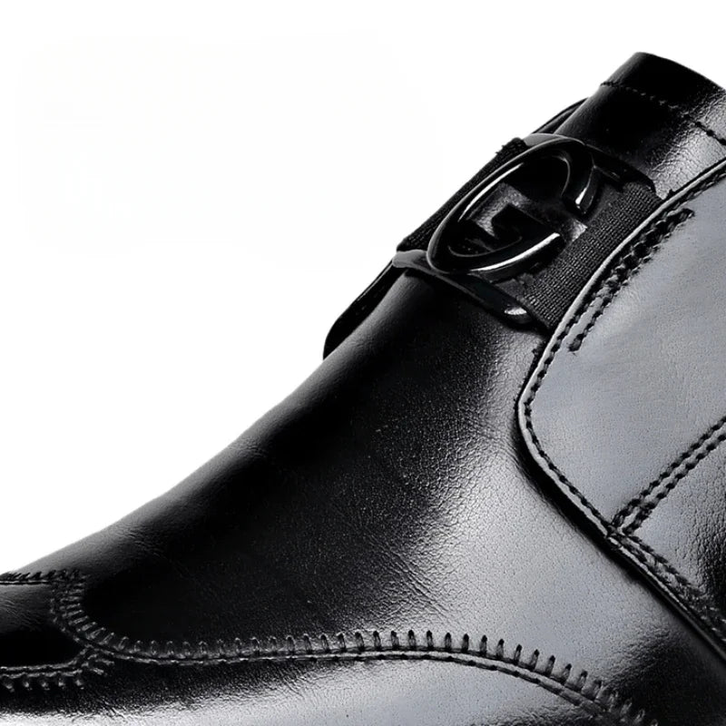 Happy™ ClassyShoes: Luxe Heren Leer Formeel Puntig Stijlvol Schoenen