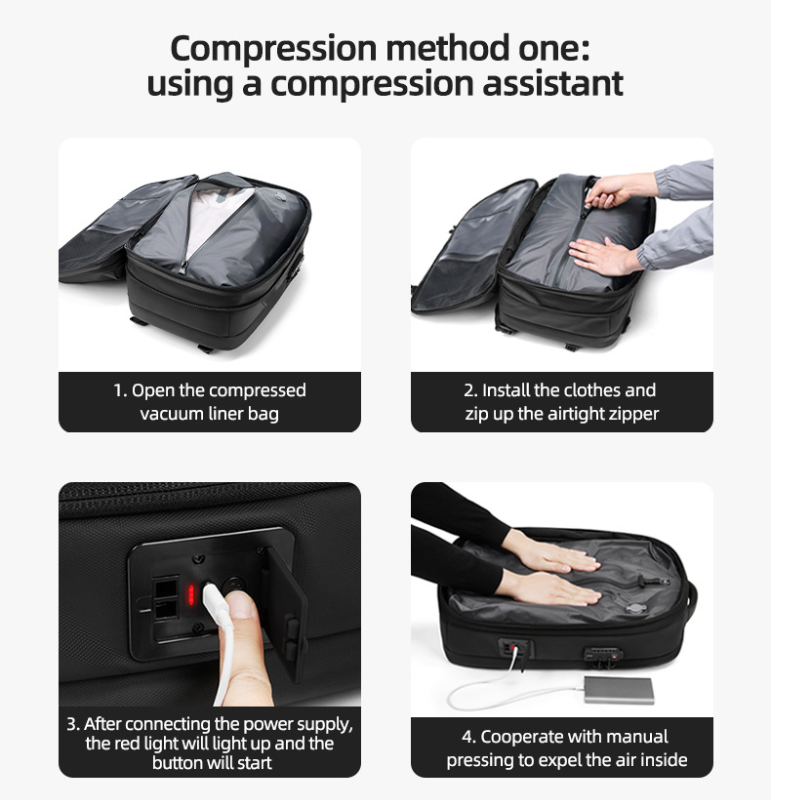 Icone™ CompressionBag: Ruimte Besparing Compressie Vacuüm Reis Tas