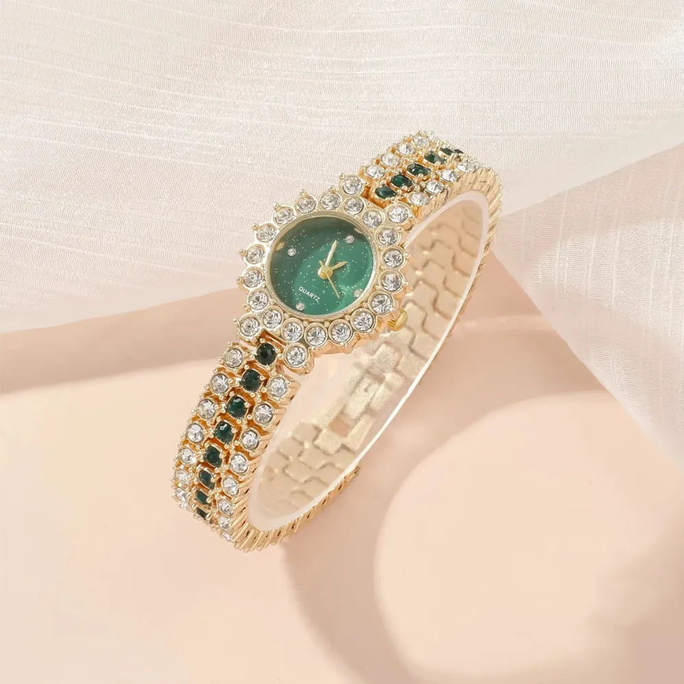 Jewelance™ JewelrySet: Mode Luxe Smaragd Groen Sieraden Set Cadeau Doos