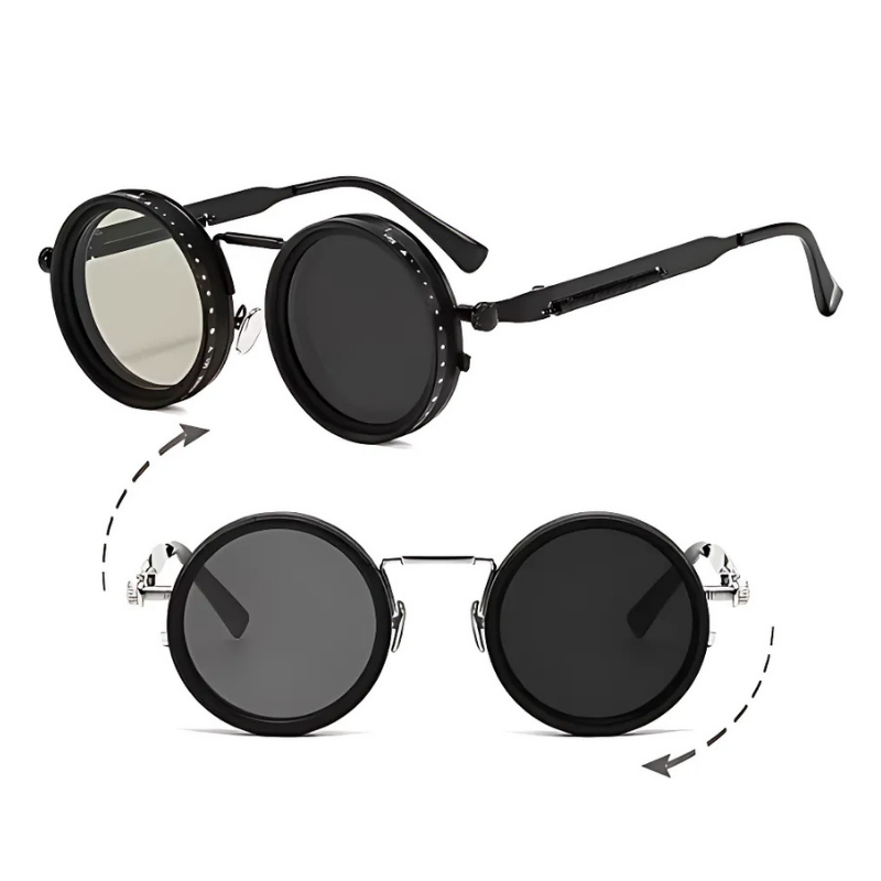 AdjustableSunglass: Fel Tot Weinig Licht Verstelbare Dimmende Zonnebril Met Etui