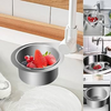 Globetrek° SinkStrainer 1+1 GRATIS: Roestvrij Filter Zwaan Stijl Spoelbak Zeef