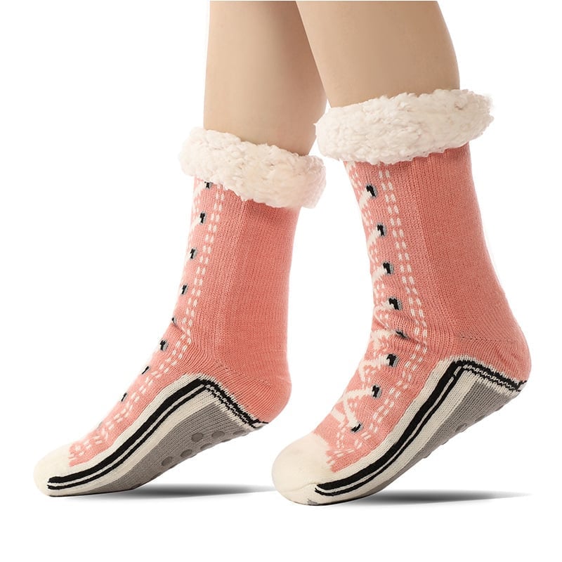 Happy™ HomeSocks: Pluizig Dik Winter Home Sokken