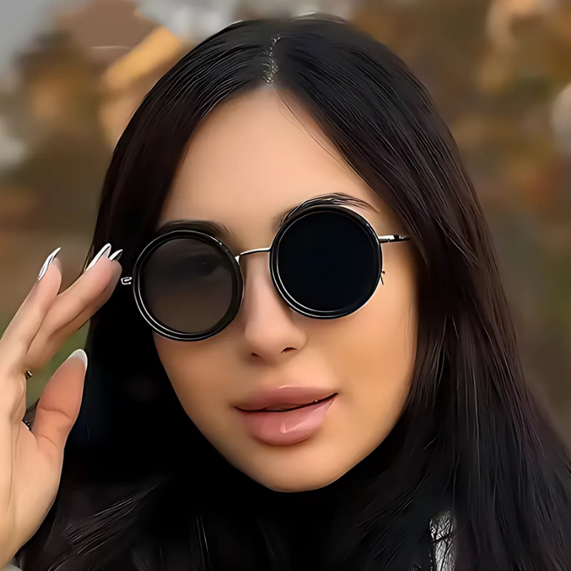 AdjustableSunglass: Fel Tot Weinig Licht Verstelbare Dimmende Zonnebril Met Etui