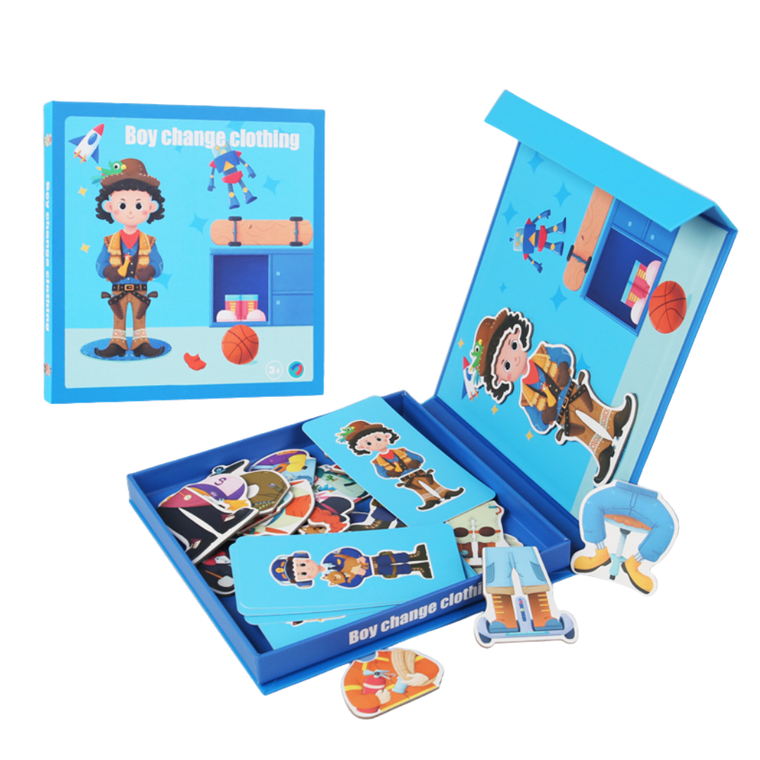 Kletshuts™ CharacterPuzzle: Interactief Verandering Karakter Puzzel Spel Set Speelgoed