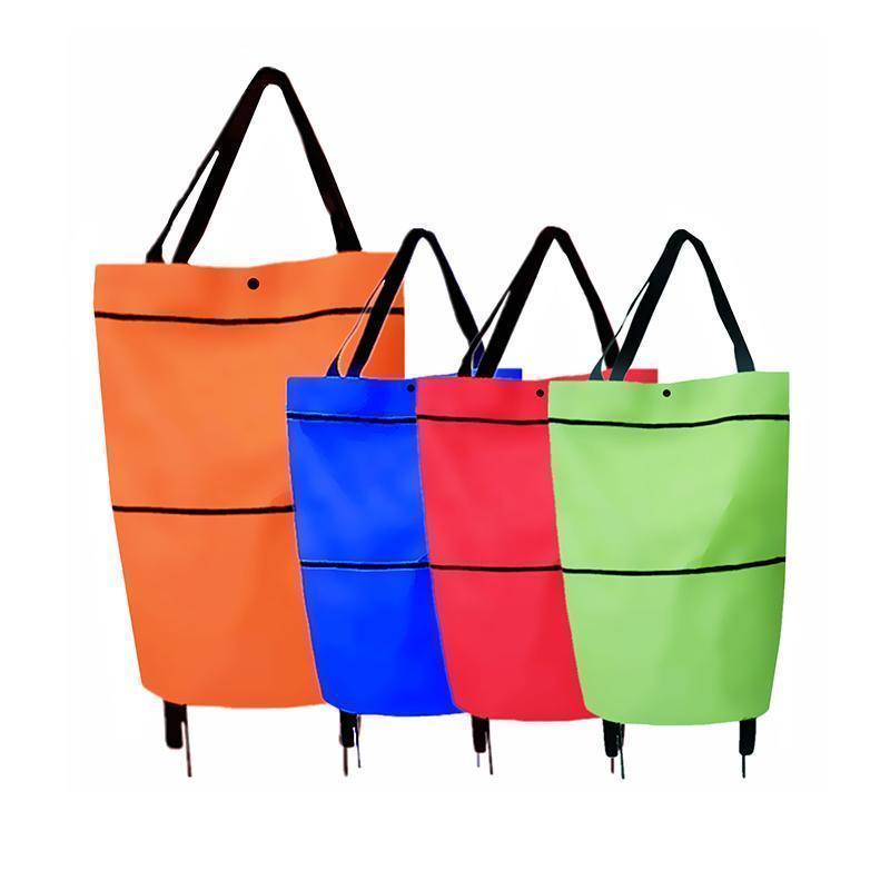 Icone™ GroceryBag 1+1 GRATIS: Grote Capaciteit Boodschappentas Met Opvouwbare Wielen