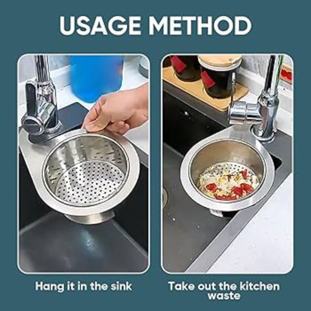Globetrek° SinkStrainer 1+1 GRATIS: Roestvrij Filter Zwaan Stijl Spoelbak Zeef