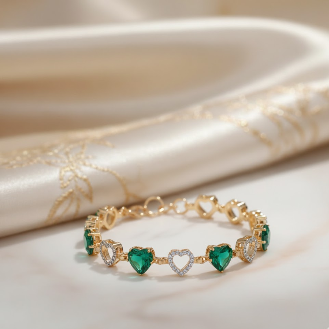 Jewelance™ JewelrySet: Mode Luxe Smaragd Groen Sieraden Set Cadeau Doos
