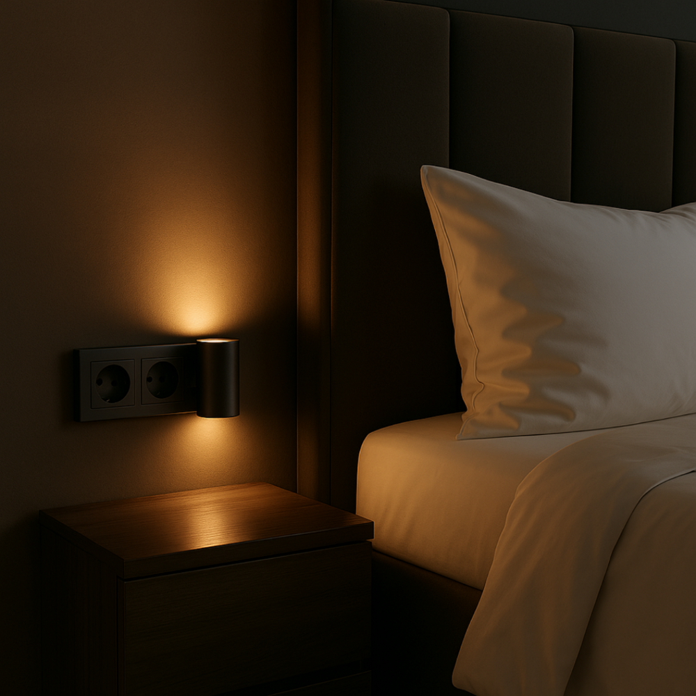 Ledsen™ NightLight: Modern Draagbaar Dimbaar Plug-in Nacht Licht