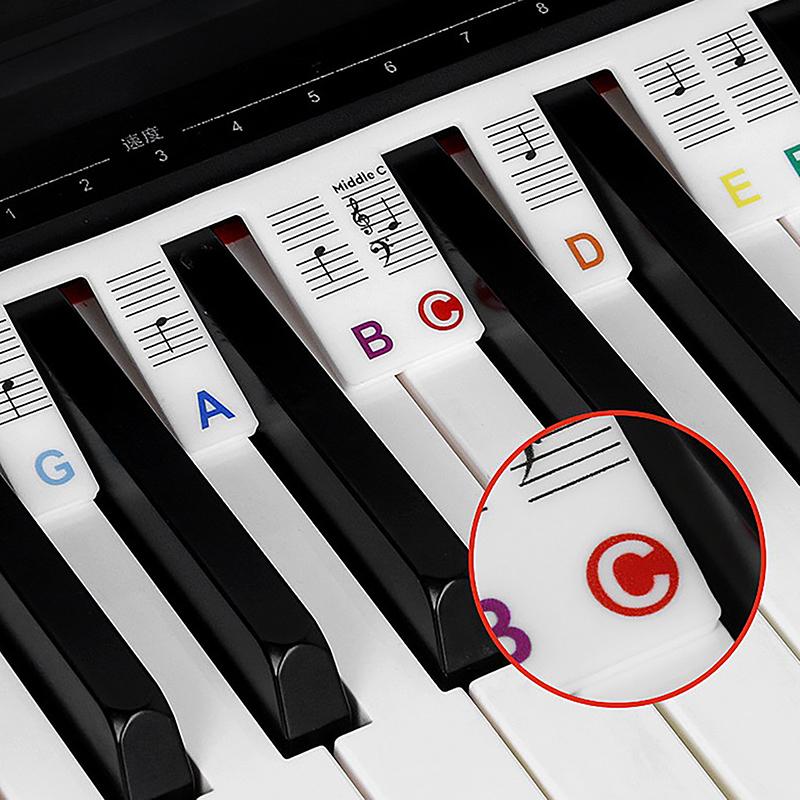 KeyboardLabel - Verwijderbaar Piano en Toetsenbord Siliconen Etiket