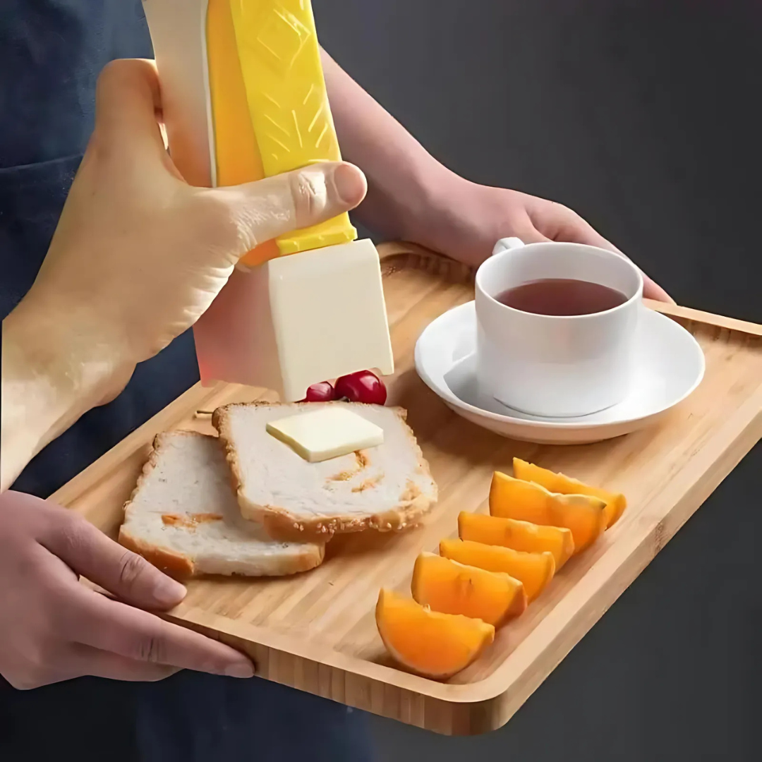 Globetrek° ButterSlicer: Gemakkelijk Eén Klik Boter Snijmachine Keuken Gereedschap