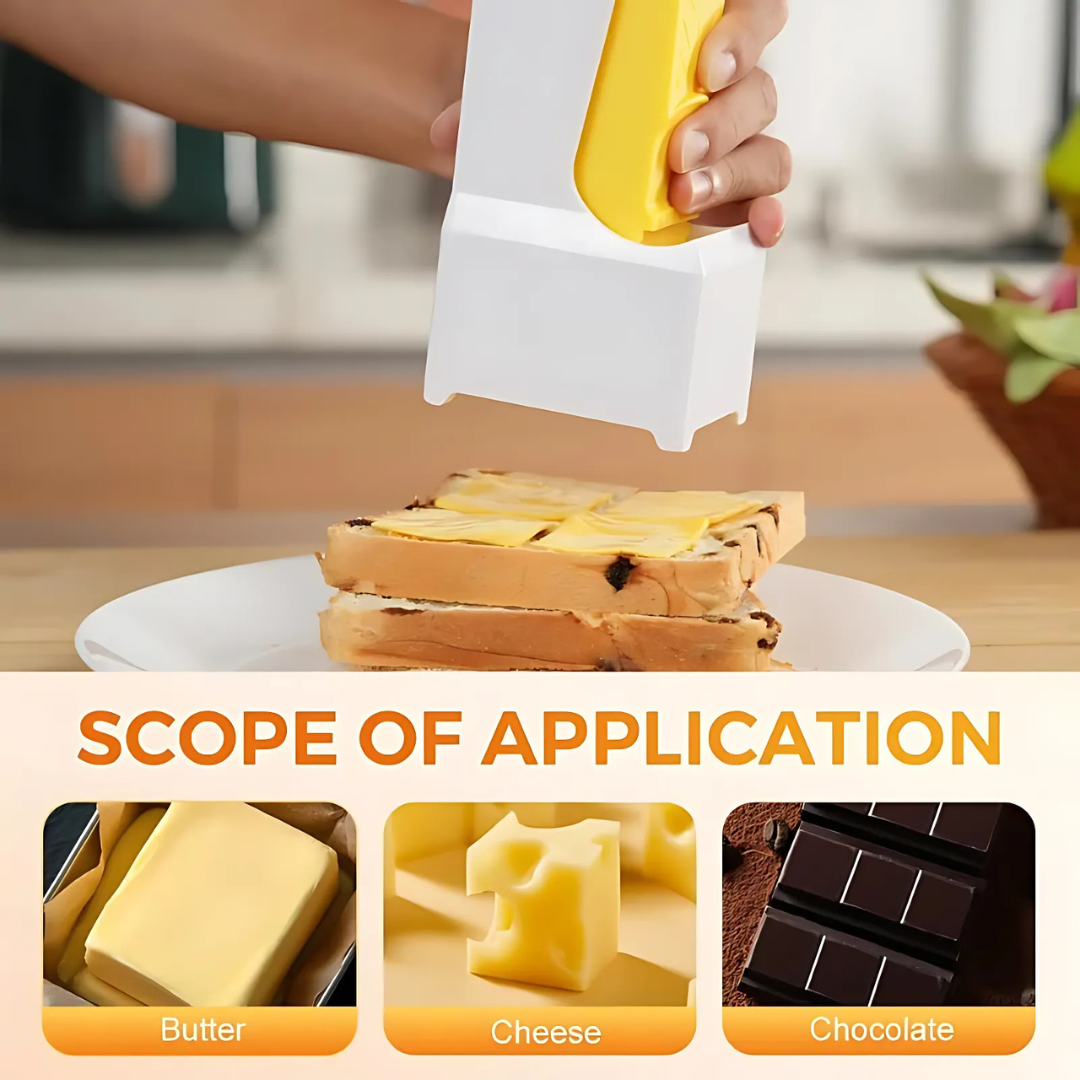 Globetrek° ButterSlicer: Gemakkelijk Eén Klik Boter Snijmachine Keuken Gereedschap