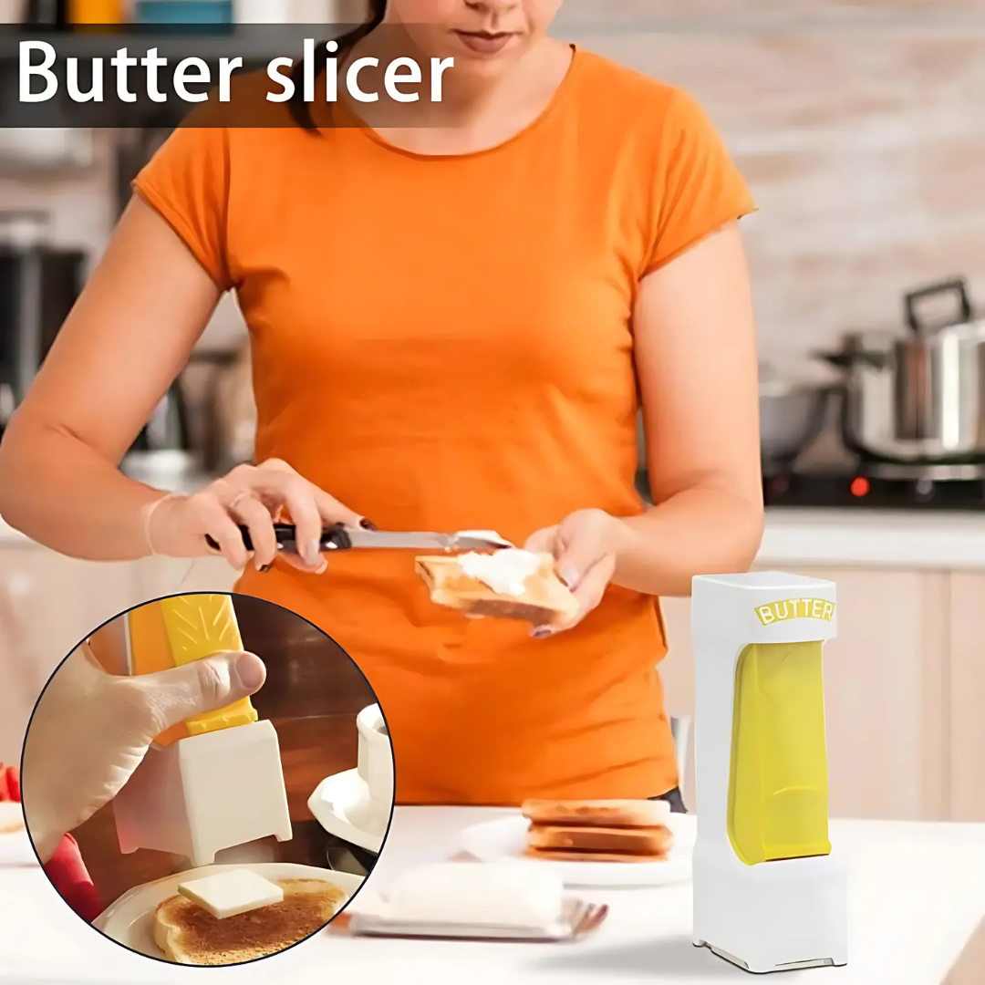 Globetrek° ButterSlicer: Gemakkelijk Eén Klik Boter Snijmachine Keuken Gereedschap
