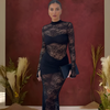 Icone™ LaceDress: Sexy Fit Comfortabel Rond Hals Kanten Jurk