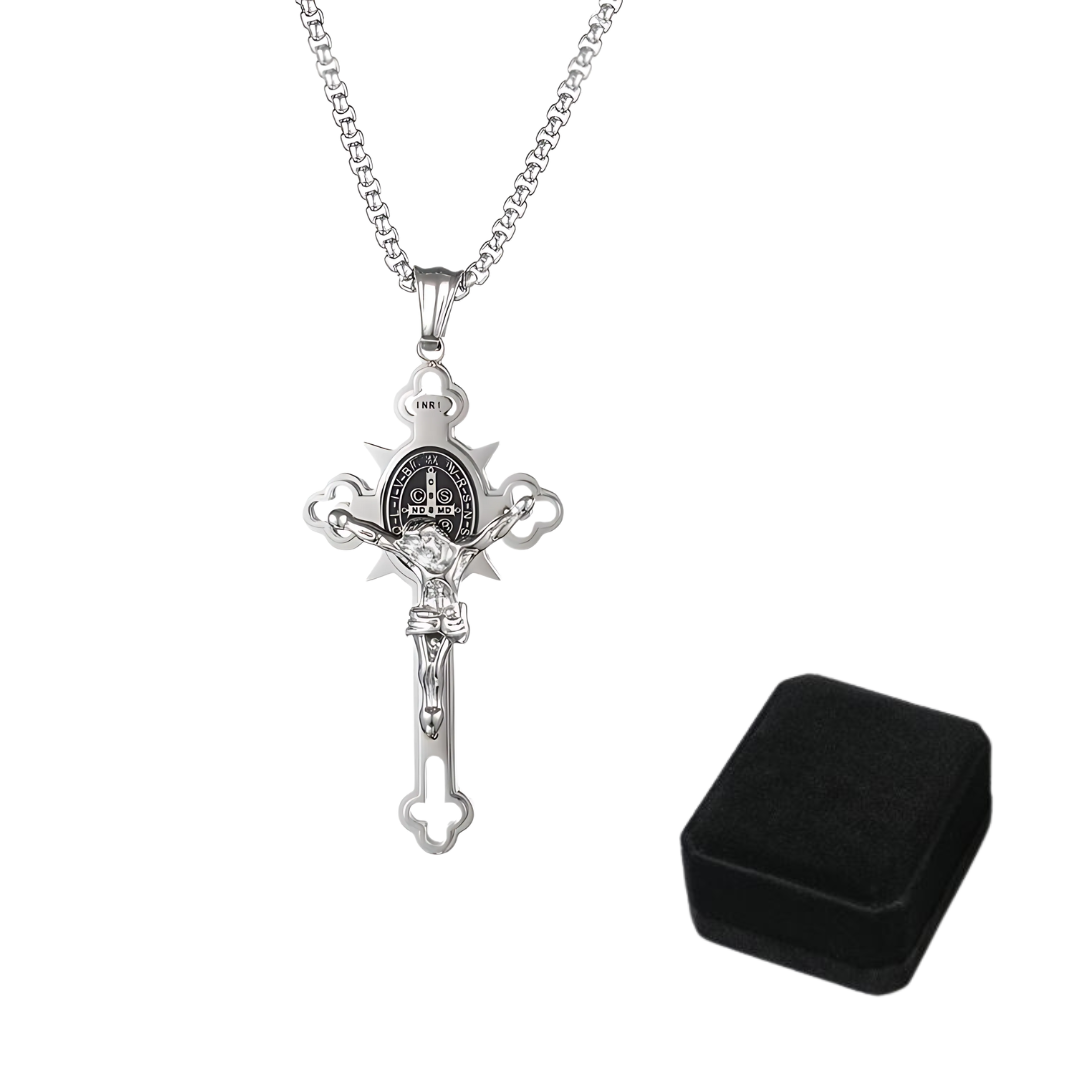 Jewelance™ CrossProtection 1+1 GRATIS: Spiritueel Beschermingskruis Hanger Ketting Met Geschenkdoos