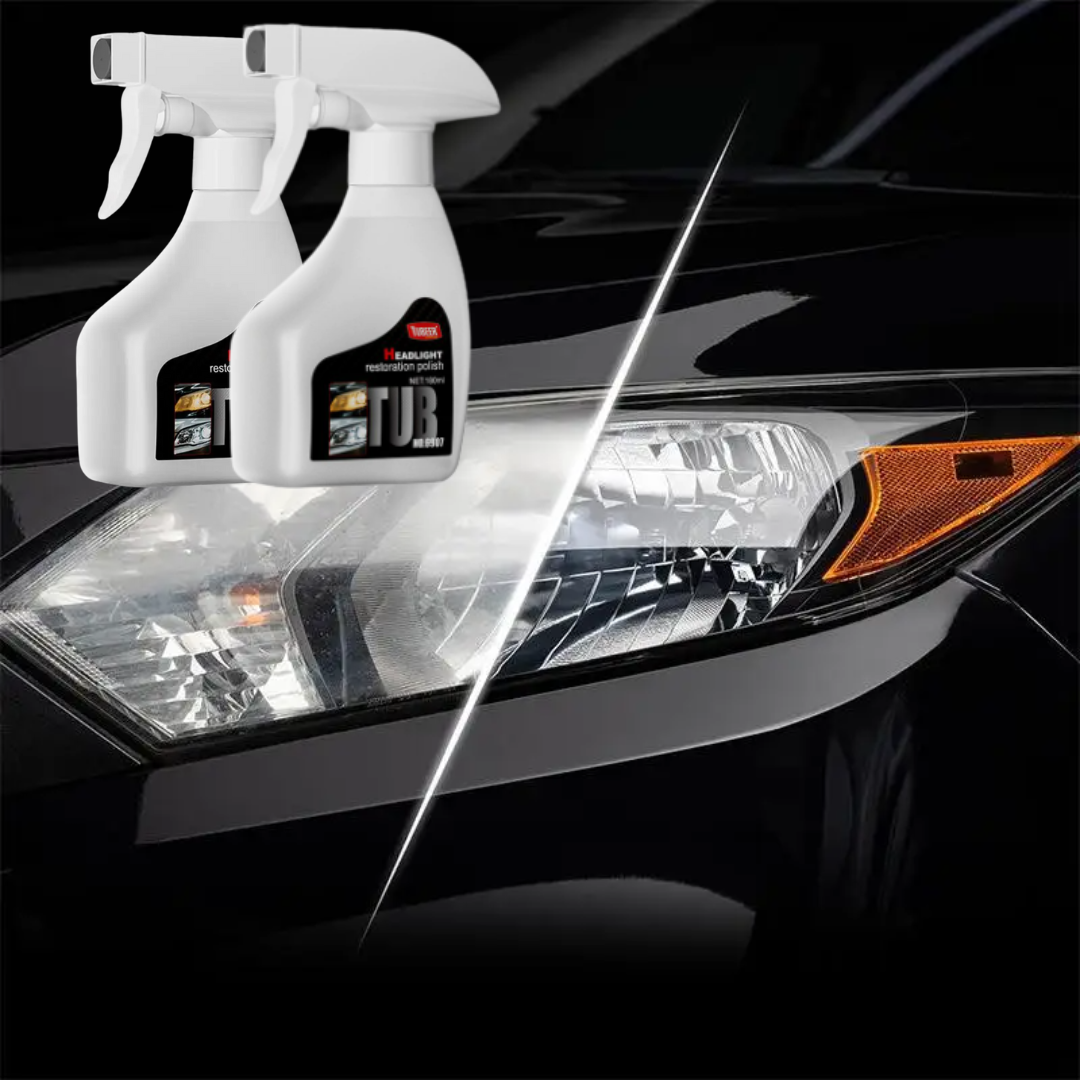 HeadlightSpray 1+1 GRATIS: Eenvoudig Te Gebruiken Autokoplamp Reinigings Spray Set