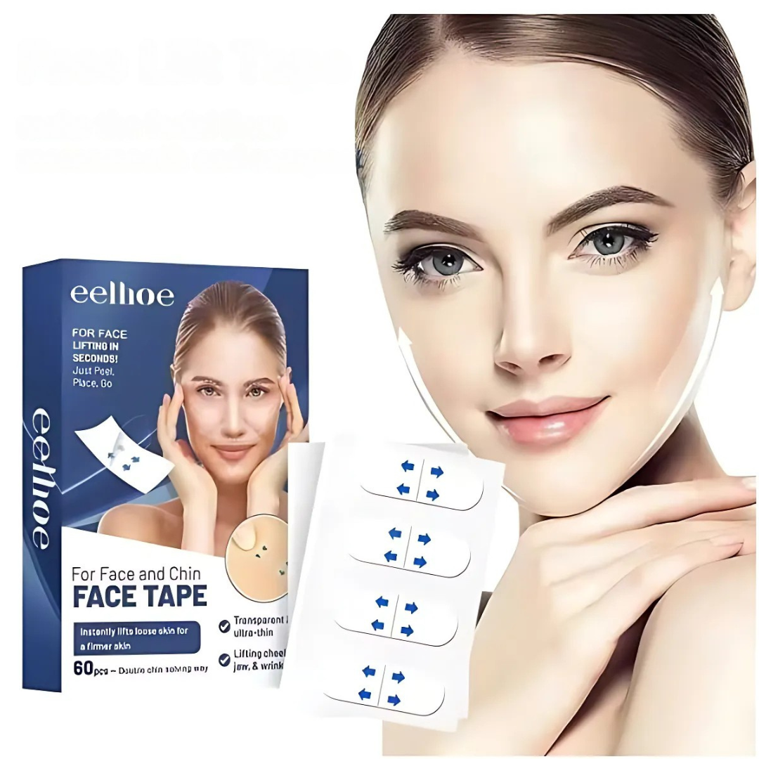 LiftTape 60+60 GRATIS: Gezicht En Kin Liftende En Verstevigende Tape