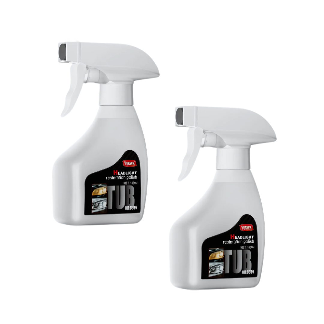 HeadlightSpray 1+1 GRATIS: Eenvoudig Te Gebruiken Autokoplamp Reinigings Spray Set