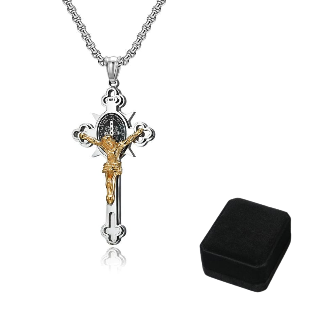 Jewelance™ CrossProtection 1+1 GRATIS: Spiritueel Beschermingskruis Hanger Ketting Met Geschenkdoos