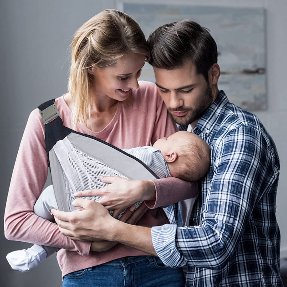 Kletshuts™ SlingCarrier: Ademend Baby Sling Draagzak