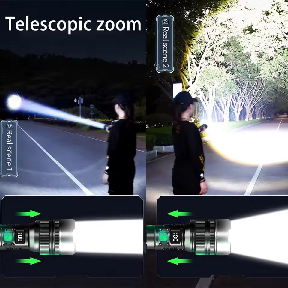 Ledsen™ AdjustableFlashlight: Ultraheldere Oplaadbare Zaklamp Met Verstelbare Bundel