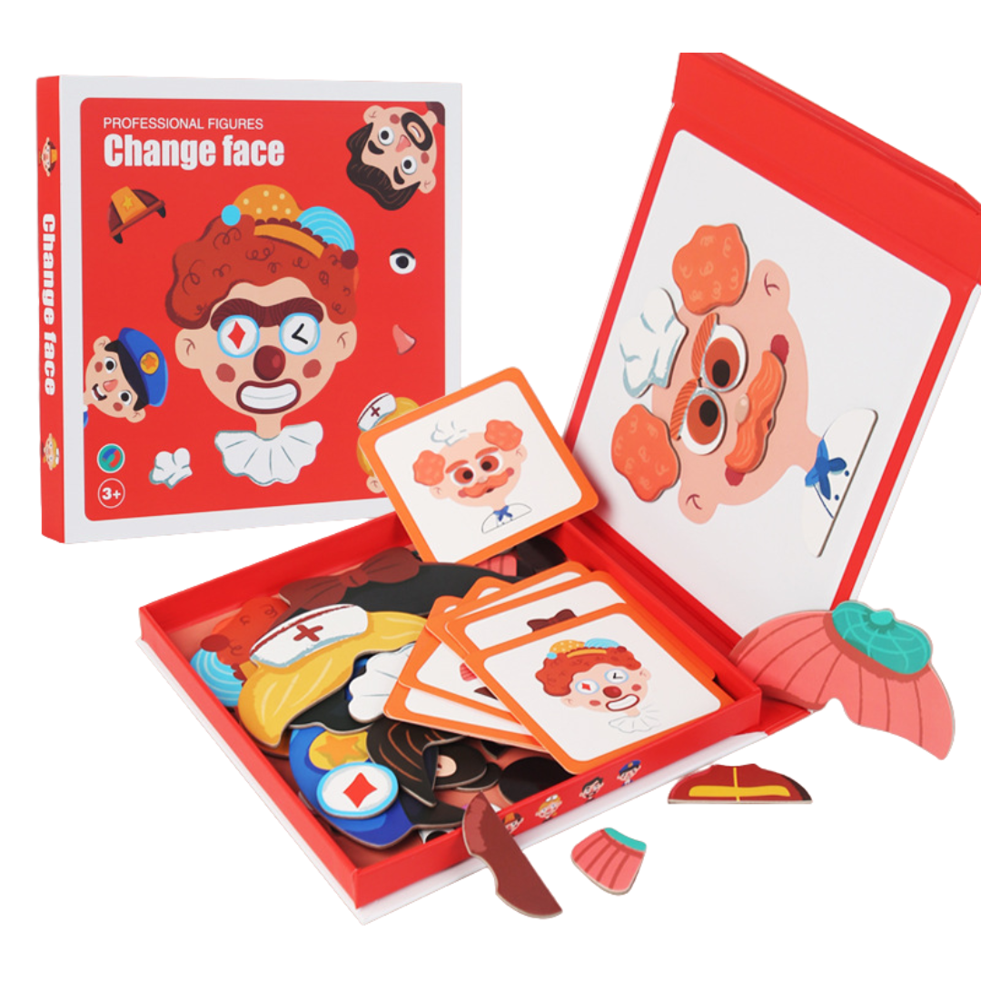 Kletshuts™ CharacterPuzzle: Interactief Verandering Karakter Puzzel Spel Set Speelgoed