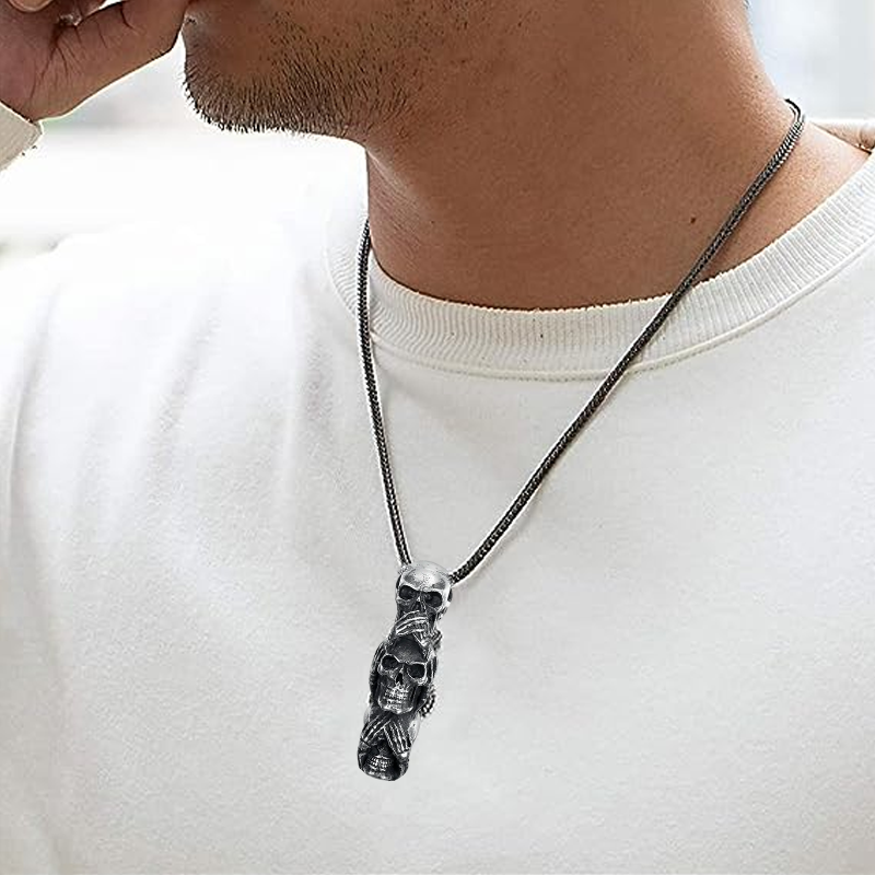 Jewelance™ SkullNecklace: Schedel Halsketting Voor Heren En Vrouwen