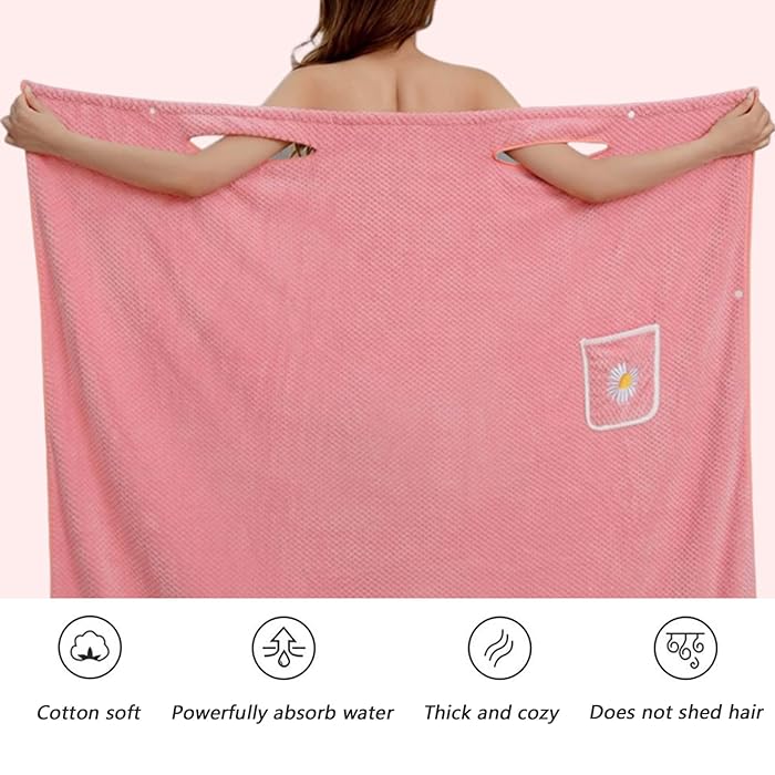 Icone™ TowelDress - Snel Absorberend Draagbaar Bad Handdoek