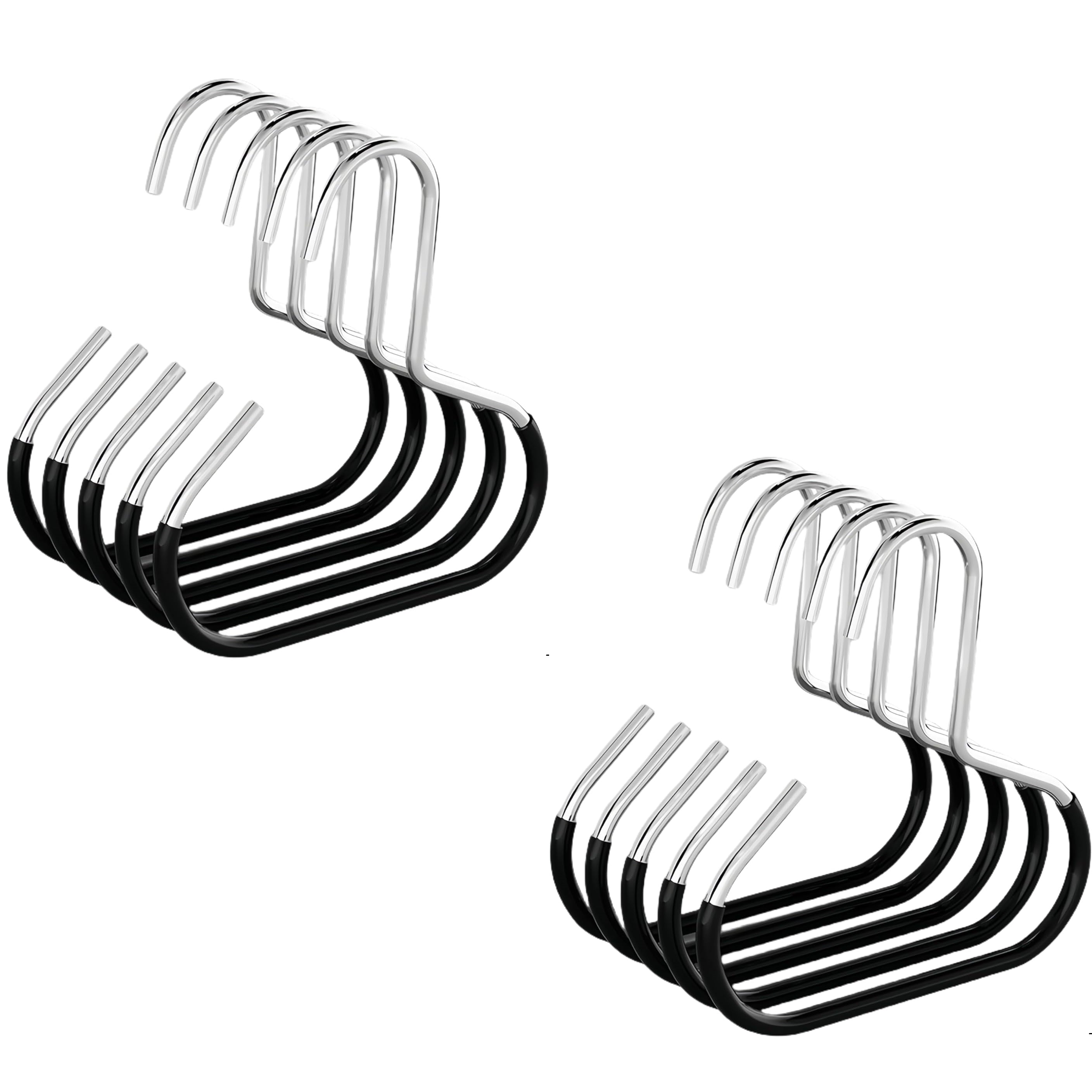 GlideHold® ClosetRing 10+10 GRATIS: Open Ring Ruimtebespaarder Kast Hanger