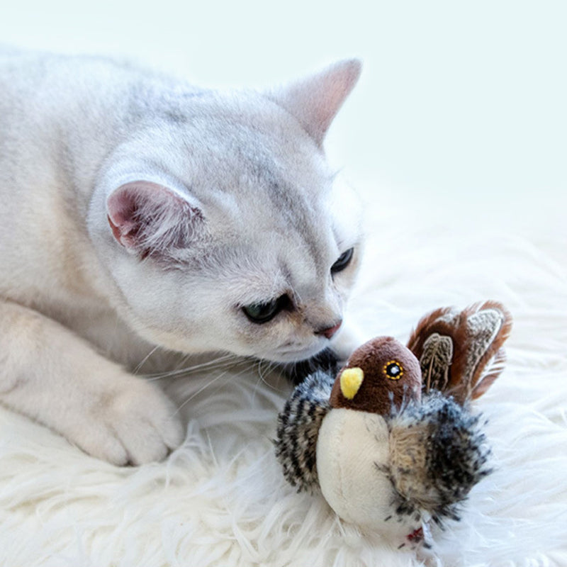 Catfri® BirdToy: Interactieve Tjilpend Vogel Speelgoed Voor Katten