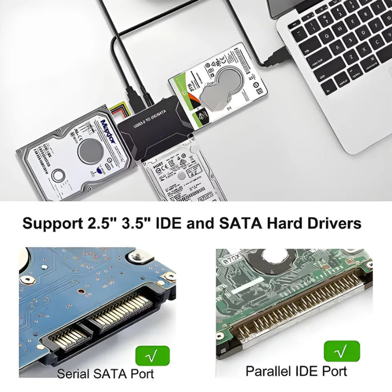 RecoveryConverter - USB 3.0 Naar IDE/SATA Data Transfer En Herstel Converter