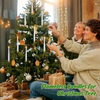 Ledsen™ ChristmasGlow: LED Magische Kerst Glans Kristallen Bol Kaarsen