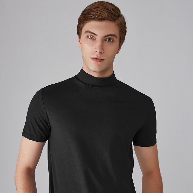Icone™ FitShirt 1+1 GRATIS: Heren Slanke Pasvorm Hoge Nek Ongedwongen Overhemd