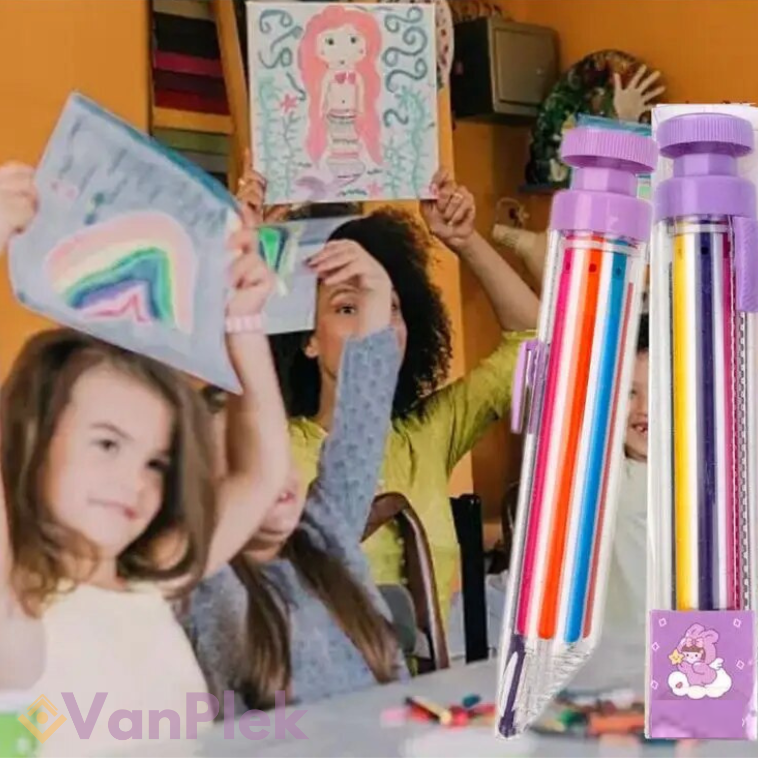 Kletshuts™ MagicCrayons - 8-in-1 Kleurrijke Creatieve Krijtjes