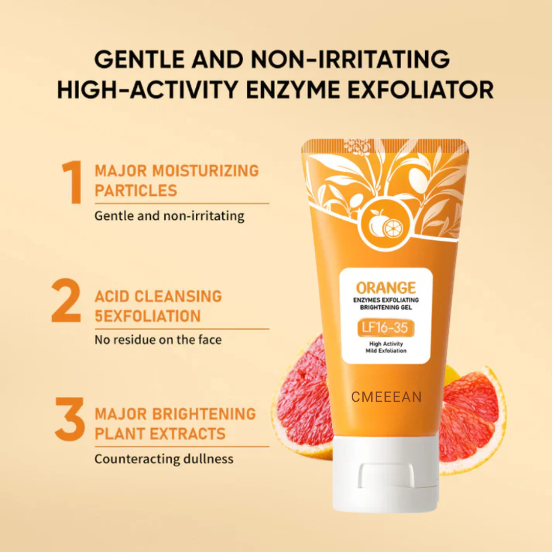 ExfoliatingGel 1+1 GRATIS: Oranje Exfoliërende Gel Zacht Dode Huid Verwijderaar