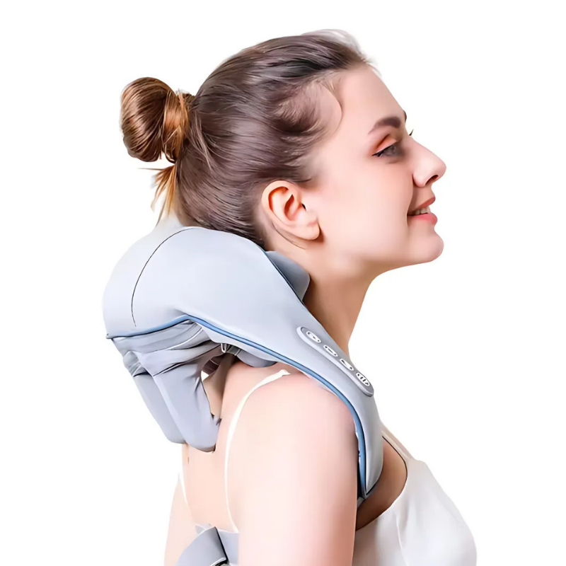 NeckMassager: Verzachtend Warmte Ontspannende Nek En Schoudermassageapparaat