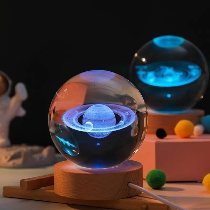 Ledsen™ CrystalBall - 3D Zonnestelsel Kristallen Bal Met LED Licht