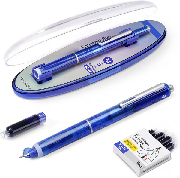 FountainPen - Intrekbare En Navulbare Vulpen Met Inktpatronen
