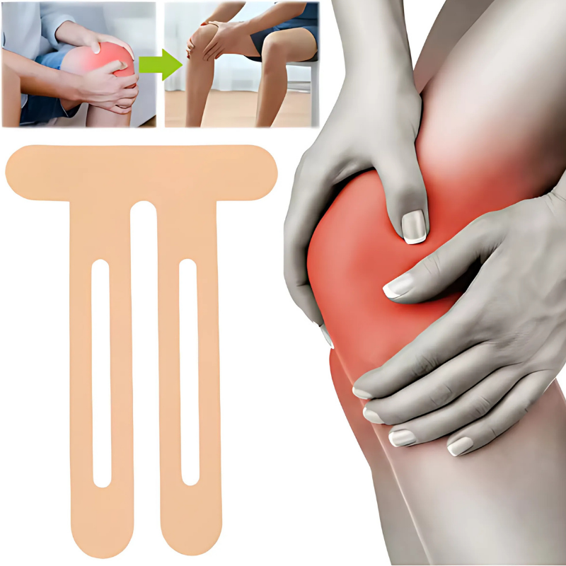 KneeTape: Veiligheid Ondersteuning En Comfort Rekbaar Knie Tape