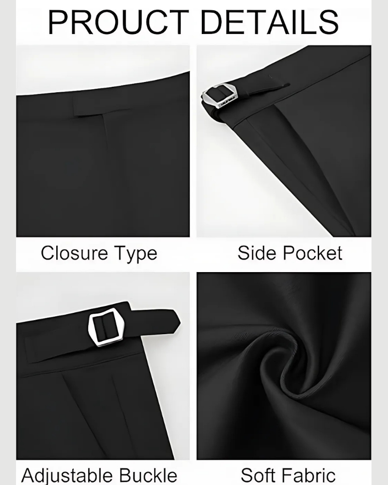 Icone™ AdjustablePants: Slim Fit Heren Verstelbare Broek