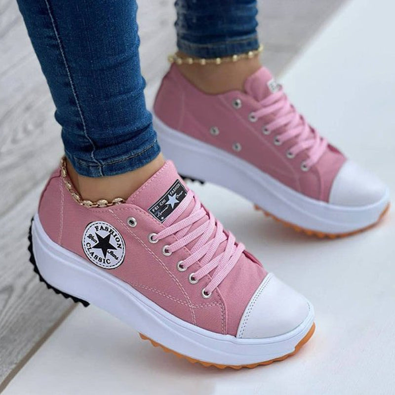 Happy™ ComfySneakers: Comfortabele Mode Sneakers Schoenen Voor Vrouwen