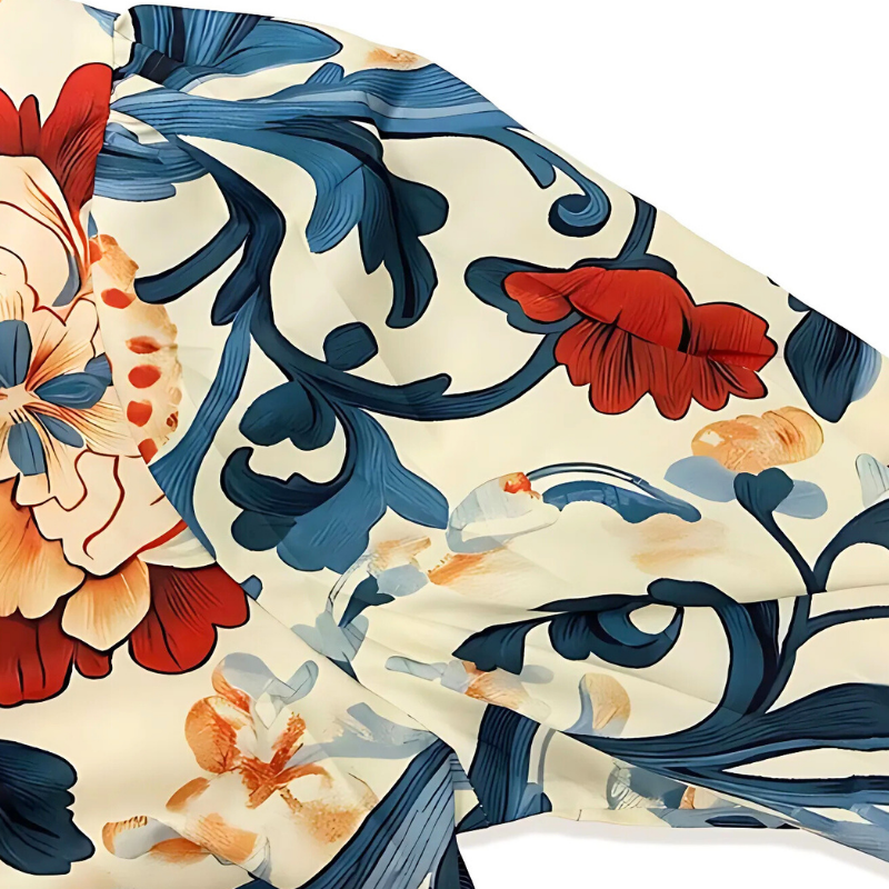 Icone™ FormalBlouse: Stijlvolle Lange Mouwen Unieke Print Formele Blouse