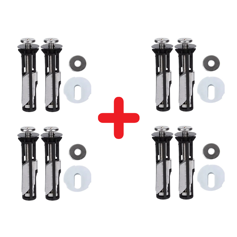 Globetrek° ToiletBolt 1+1 Set GRATIS: Zware Toiletbril Vergrendelingsbout En Schroevenset