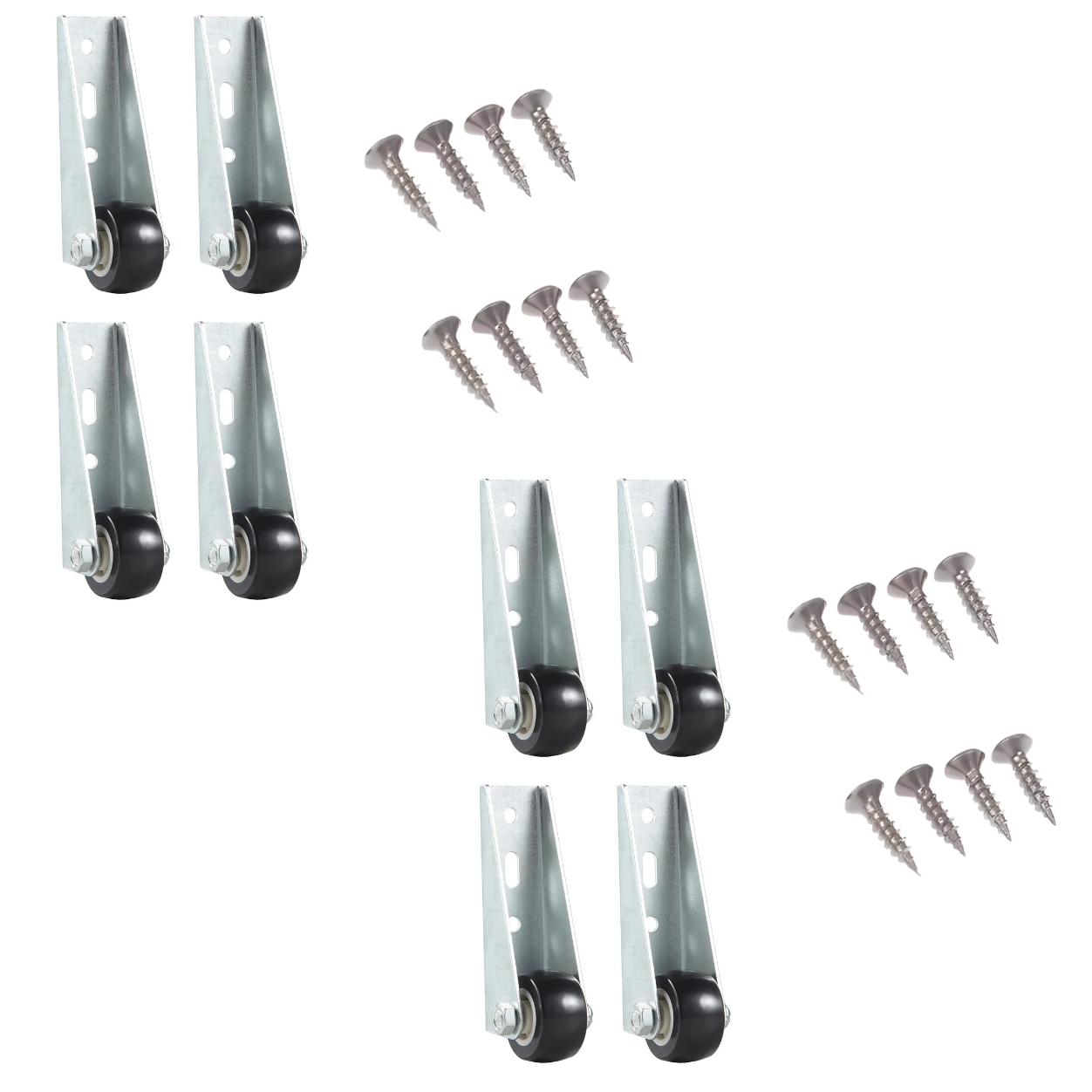 Globetrek° CasterWheels 4+4 GRATIS: Ruimtebesparende Zware Casterwielen