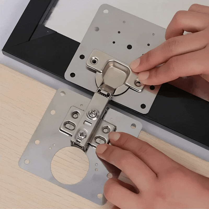 HingePlate 1+1 GRATIS: DIY Meubel Scharnieren Reparatie Zijplaat