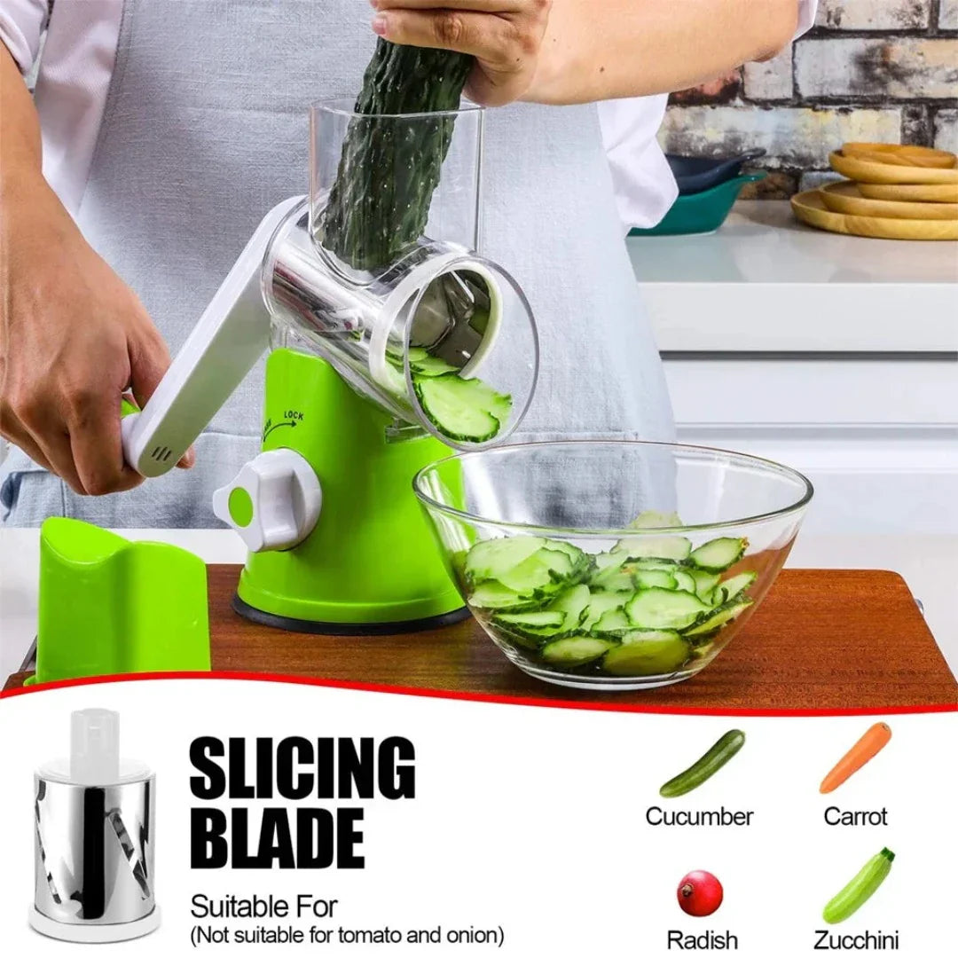 Globetrek° VegetableCutter: Rollend Groente Slicer