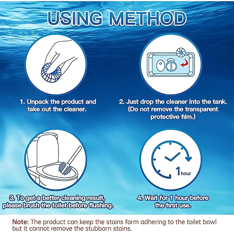 Cleaner Pro° ToiletTablets: Automatische Drop-In Toiletreiniger Tabletten