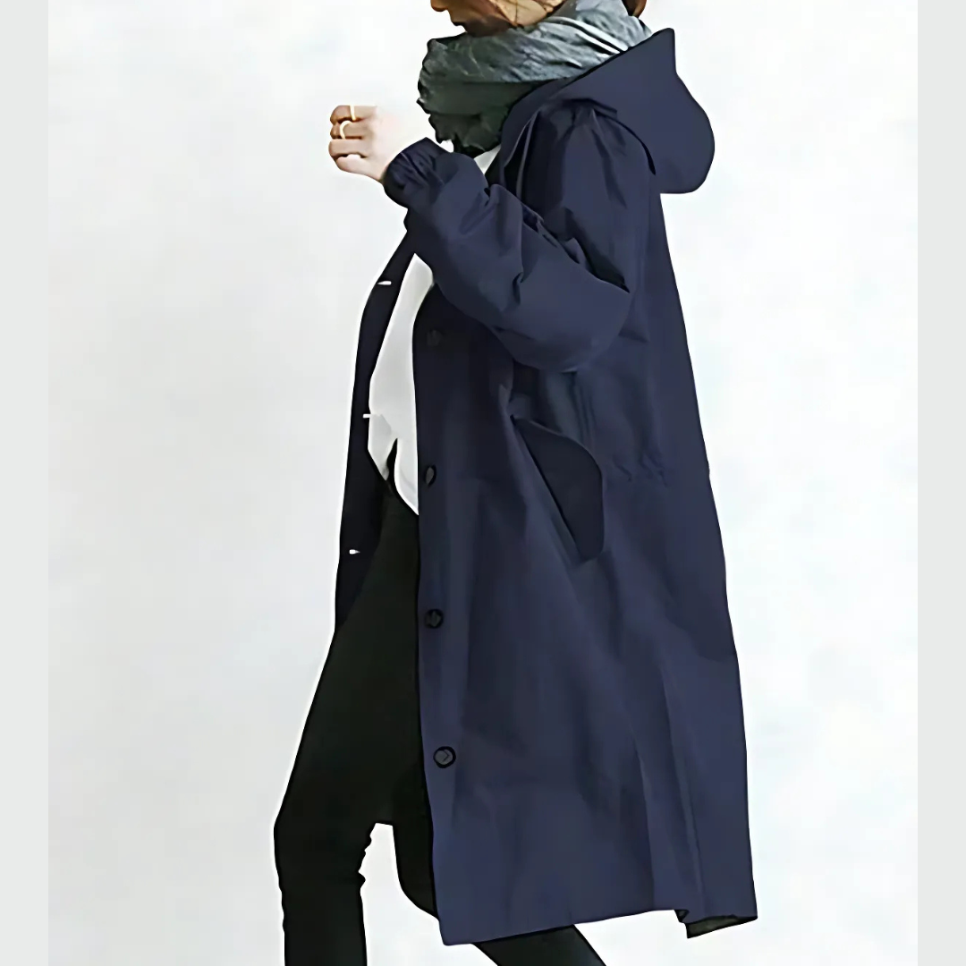 Icone™ ElegantCoat - All-Weather Lichtgewicht Comfort Capuchon Elegante Jas
