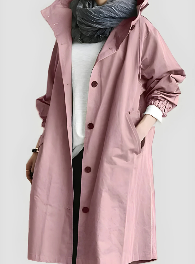 Icone™ ElegantCoat - All-Weather Lichtgewicht Comfort Capuchon Elegante Jas